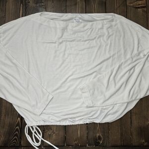 Athleta White Long Sleeve Top